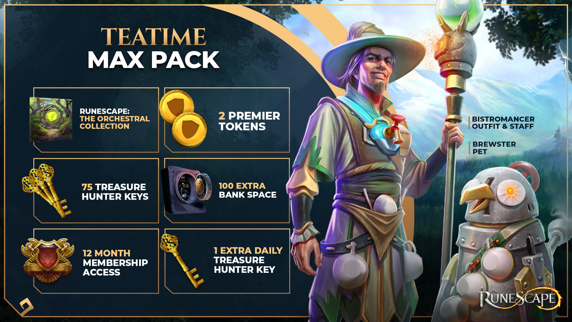 Runescape - Max Pack + 12 Months Membership Manual Delivery 56.49 USD