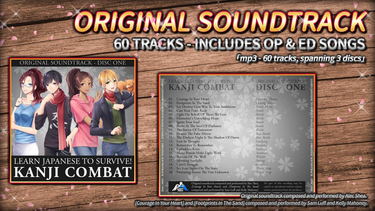 Learn Japanese To Survive! Kanji Combat - Original Soundtrack DLC Steam CD Key 0.32 USD