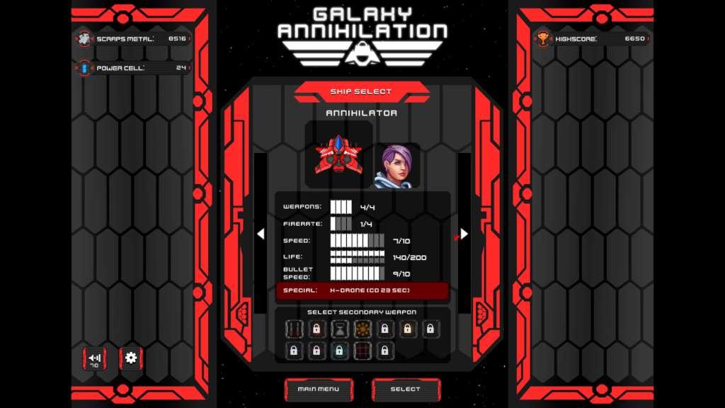 Galaxy Annihilation Steam CD Key 2.81 USD