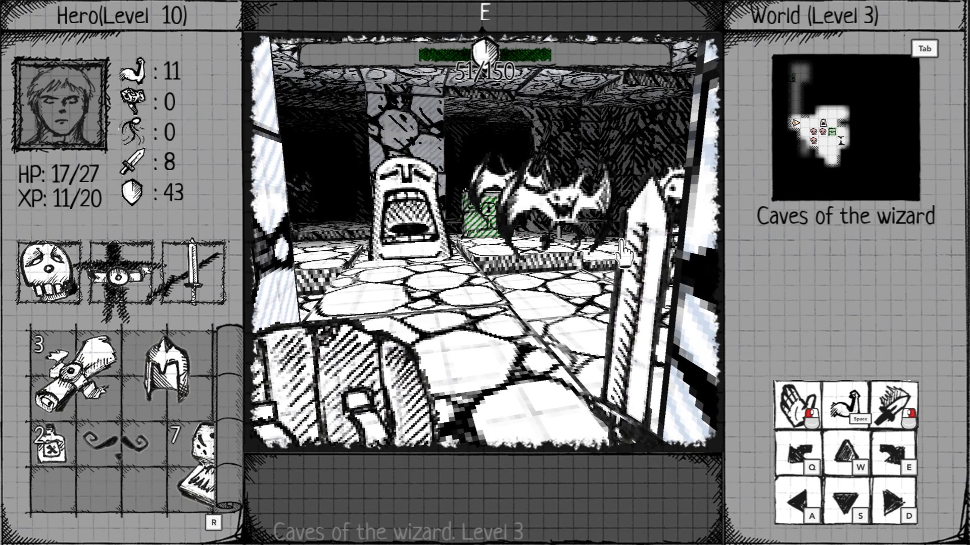 Drawngeon: Dungeons of Ink and Paper Steam CD Key 1.39 USD