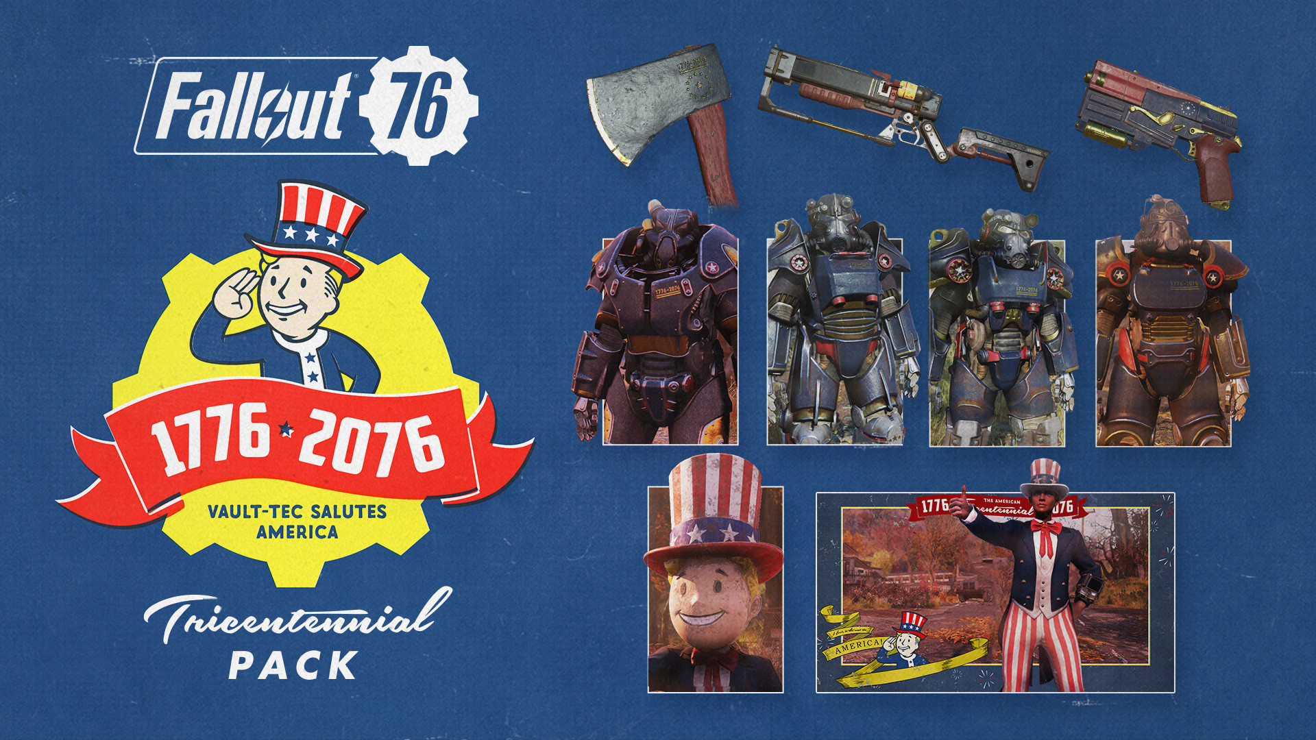 Fallout 76 - Tricentennial Pack DLC Steam CD Key 5.65 USD