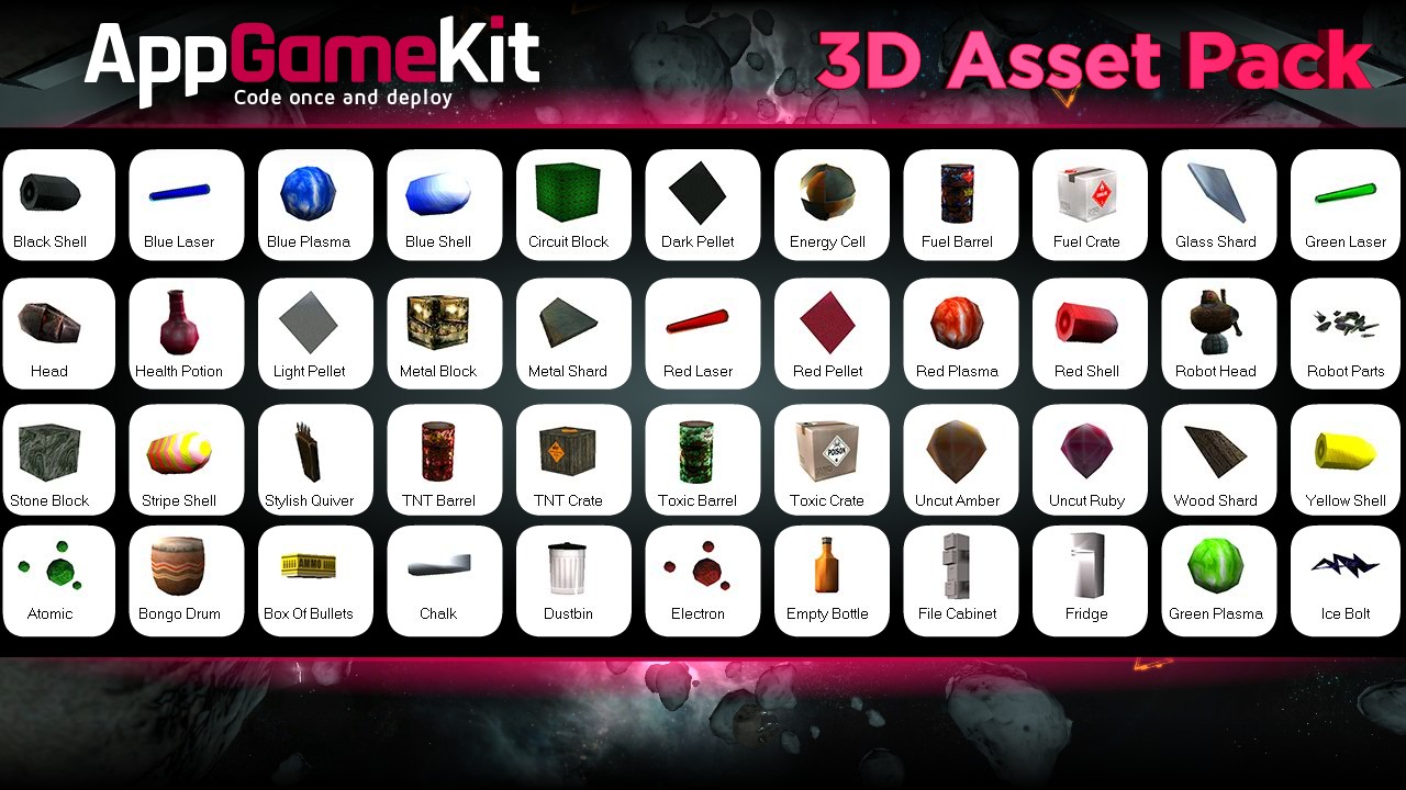 AppGameKit - 3D Asset Pack DLC Steam CD Key 1.64 USD