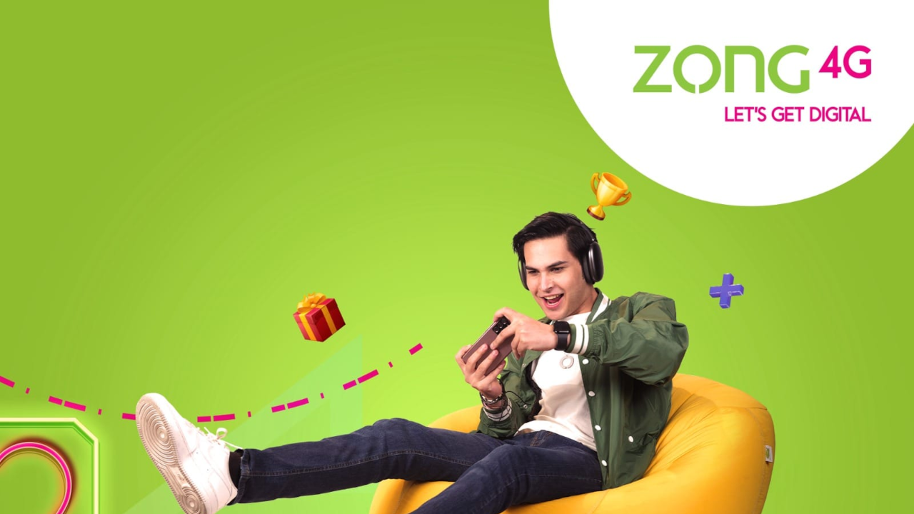 Zong 1450 PKR Mobile Top-up PK 5.89 USD