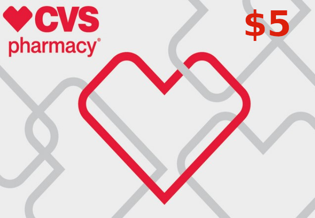 CVS Pharmacy $5 Gift Card US 3.95 USD