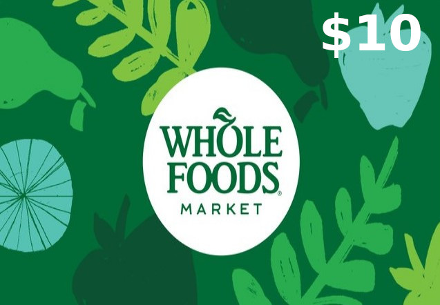 Whole Foods Market $10 Gift Card US 6.78 USD