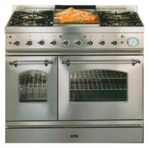Photo Kitchen Stove ILVE PD-90FN-MP Stainless-Steel