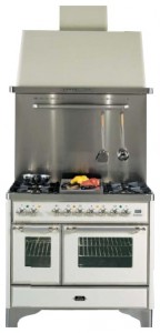 Photo Kitchen Stove ILVE MD-100R-MP Green