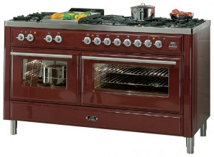 Photo Kitchen Stove ILVE MT-150FR-MP Red