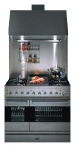 Photo Kitchen Stove ILVE PDE-90L-MP Stainless-Steel