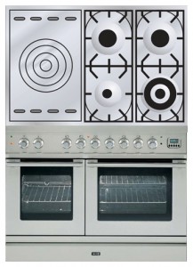 Photo Kitchen Stove ILVE PDL-100S-VG Stainless-Steel