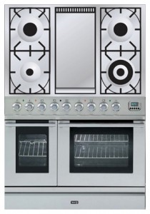 Photo Kitchen Stove ILVE PDL-90F-VG Stainless-Steel