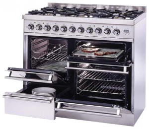 Photo Kitchen Stove ILVE PTQ-1006-MP Stainless-Steel