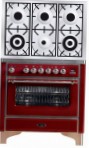 ILVE M-906D-VG Red Kitchen Stove