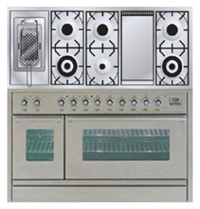 Photo Kitchen Stove ILVE PSW-120FR-MP Stainless-Steel