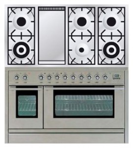 Photo Kitchen Stove ILVE PSL-120F-MP Stainless-Steel