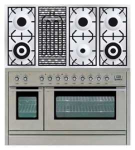 Photo Kitchen Stove ILVE PSL-120B-MP Stainless-Steel