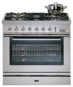 Photo Kitchen Stove ILVE P-90L-MP Stainless-Steel