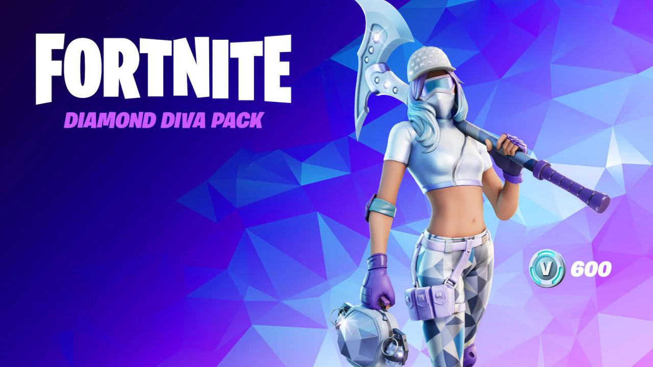 Fortnite - The Diamond Diva Pack DLC EU XBOX One / Xbox Series X|S CD Key 260.13 USD