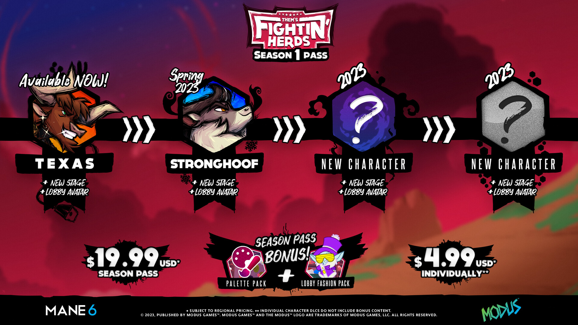 Them's Fightin' Herds - Season 1 Pass DLC Steam CD Key 16.92 USD