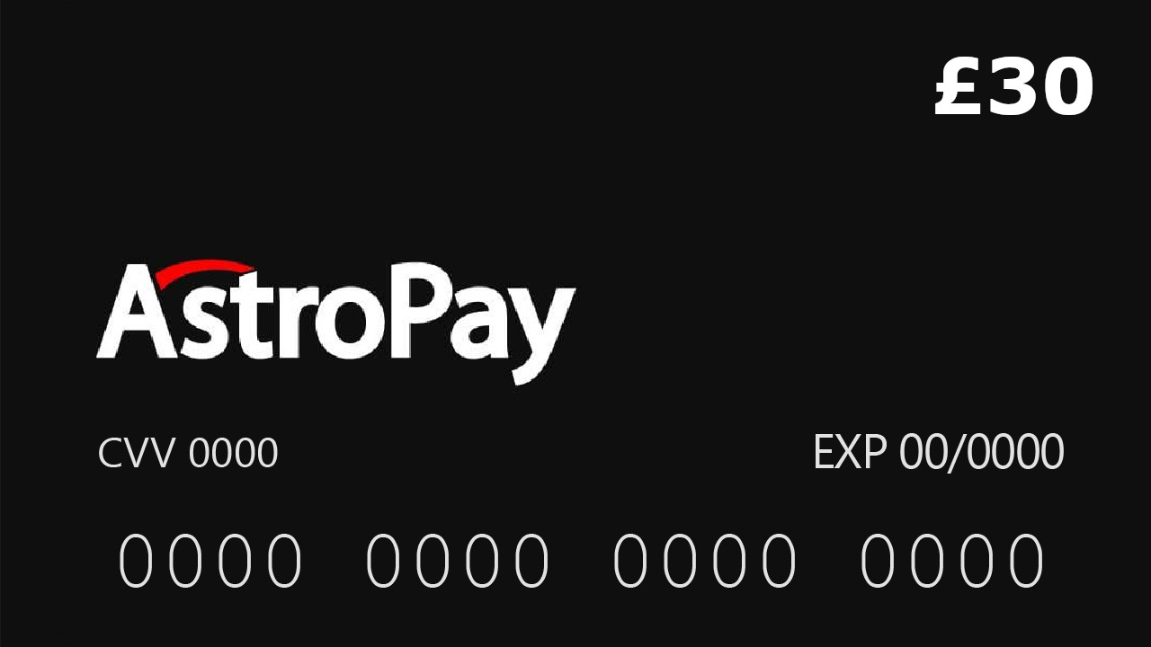 Astropay Card £30 UK 45.75 USD