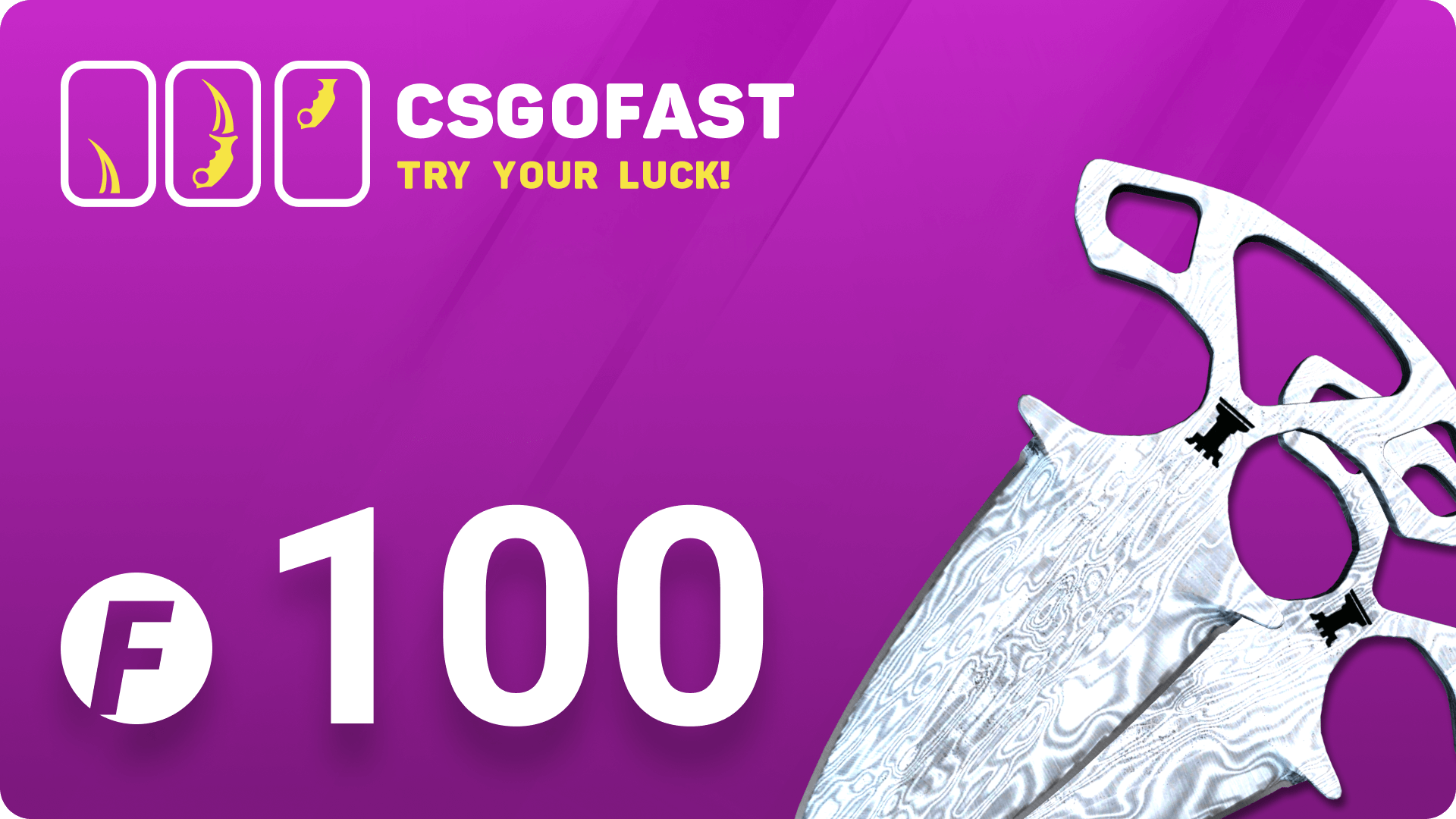 CSGOFAST 100 Fast Coins Gift Card 70.9 USD