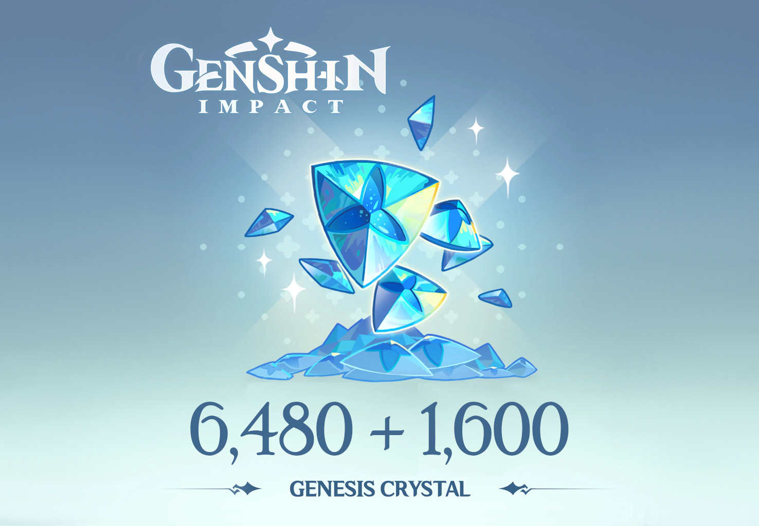 Genshin Impact - 6,480 + 1,600 Genesis Crystals Reidos Voucher 107.29 USD