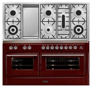Photo Kitchen Stove ILVE MT-150FD-MP Red