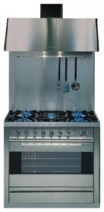 Photo Kitchen Stove ILVE P-90B-MP Stainless-Steel