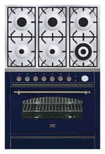 照片 厨房炉灶 ILVE P-906N-VG Blue