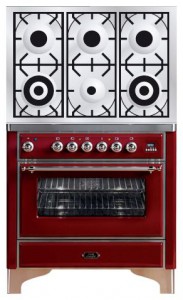 照片 厨房炉灶 ILVE M-906D-VG Red