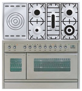 Photo Kitchen Stove ILVE PW-120S-VG Stainless-Steel