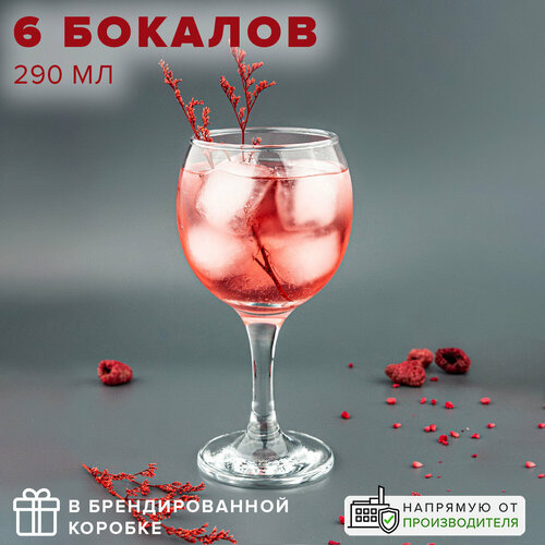 Набор бокалов Pasabahce Bistro для воды, 290 мл, 6 шт., прозрачный фото, описание