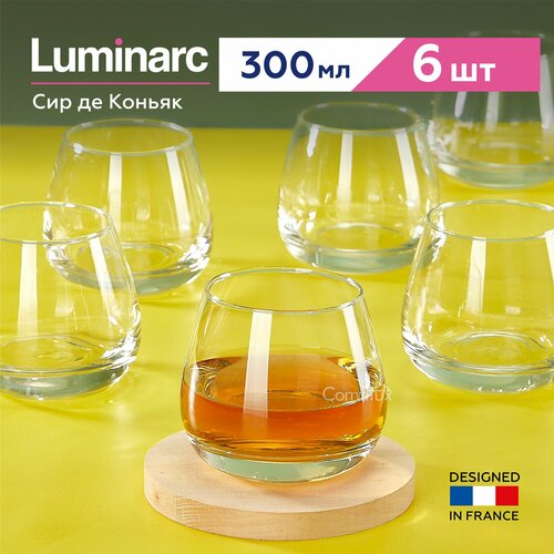 Стаканы Luminarc Сир де Коньяк для виски 300 мл, 6 шт фото, описание