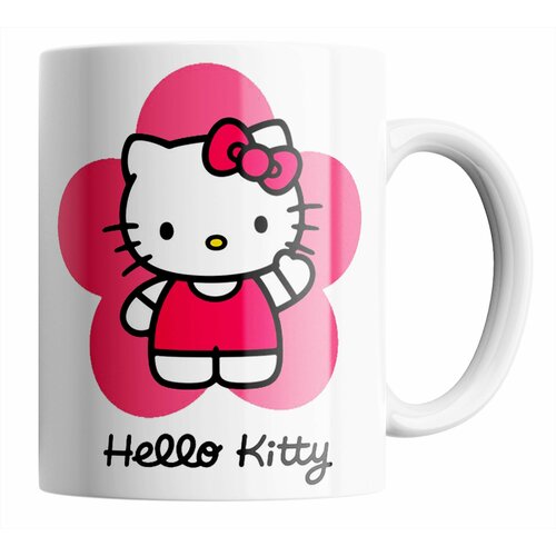 Кружка Хэллоу Китти/Hello Kitty/детская/на подарок/с принтом. 330 мл фото, описание