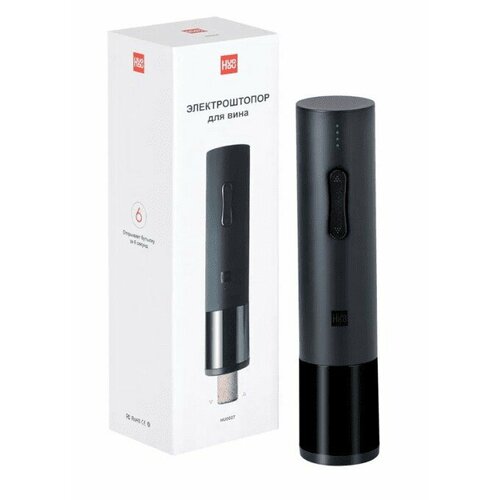 Электрический штопор Xiaomi HuoHou Wine Opener HU0027 чёрный фото, описание