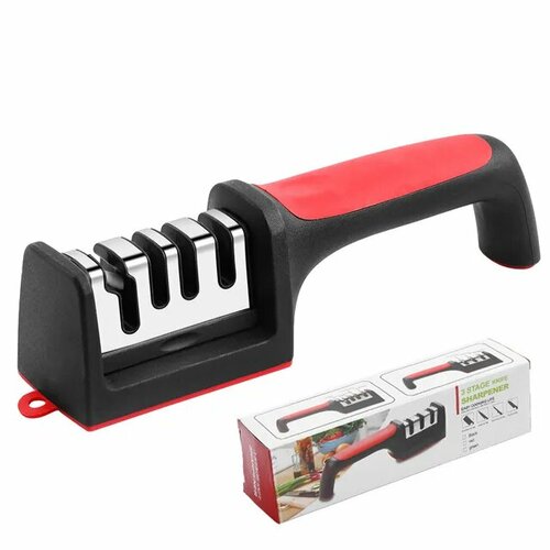 Точилка для ножей и ножниц/ножеточка с 4 этапами заточки Sharpener RS-168 фото, описание