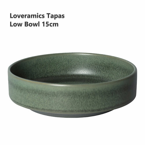 Салатник керамический Loveramics Tapas 15 см. Low Bowl (L) (Matte Dark Green) D114-08BDG фото, описание