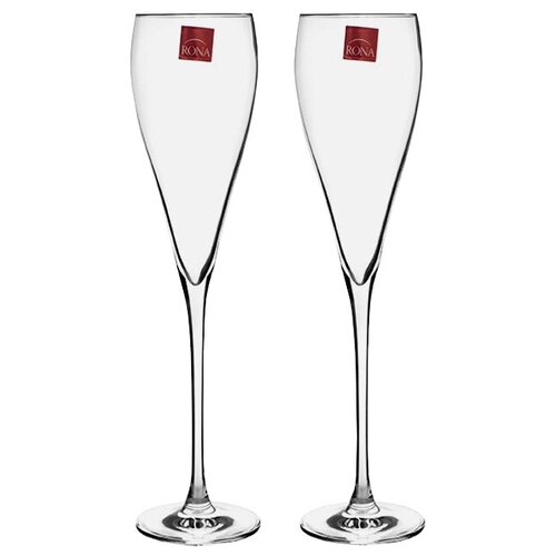 Набор бокалов RONA Rona Grace Champagne Flute, 280 мл, 2 шт., бесцветный фото, описание