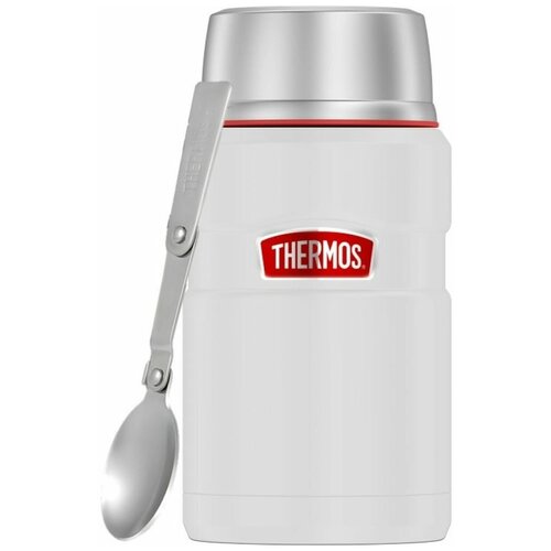 Термос для еды Thermos SK3020 RCMW 0.71л. белыйсерый картонная коробка 384829 фото, описание