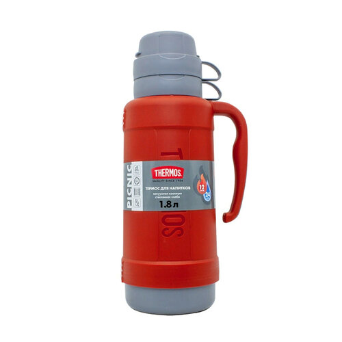 Классический термос Thermos PICINIC 40-180 Red, 1.8 л, красный фото, описание