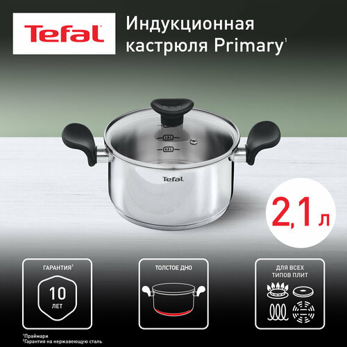 Кастрюля Tefal Primary, 2.1 л, диаметр 18 см фото, описание