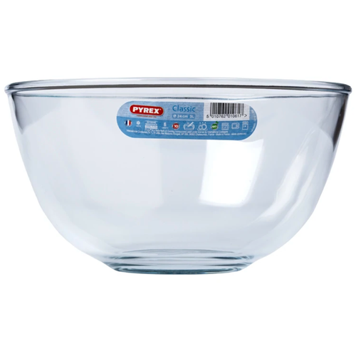 Миска Pyrex Classic 181B000 3 л,24 см,прозрачный фото, описание