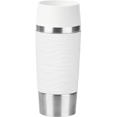 Термокружка EMSA Travel Mug Waves, 0.36 л, белый фото, описание