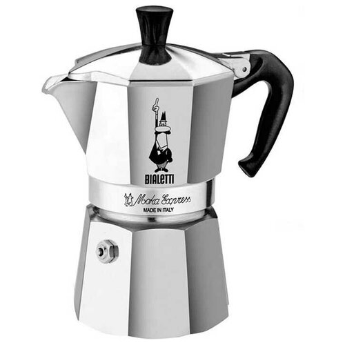 Гейзерная кофеварка Bialetti Moka Express 1168 (80 мл) 2 порции фото, описание