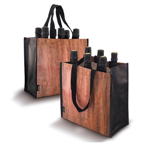 Сумка на 6 бутылок Wood Wine Bag Pulltex фото, описание