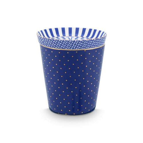 Набор из стакана Royal Dots 230 мл и блюдца Royal Blue Ø9 см Mugs&Match Pip Studio фото, описание