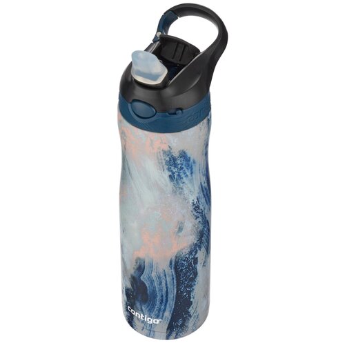 Термобутылка Contigo Ashland Couture Chill, 0.59 л, синий/белый фото, описание