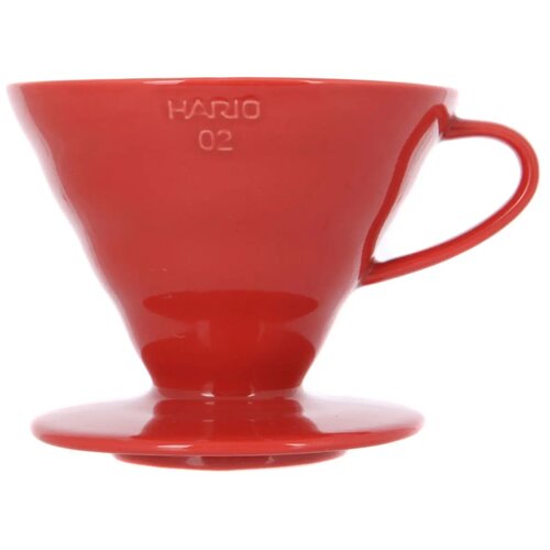 Пуровер Hario V60 VDC-02 керамический, красный фото, описание