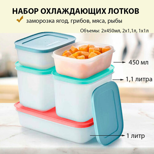 Tupperware Набор охлаждающих лотков цветной фото, описание