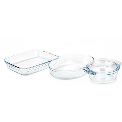 Форма для выпечки Pyrex Essentials 818S3, 3 шт., 2.1 л, 33 см фото, описание